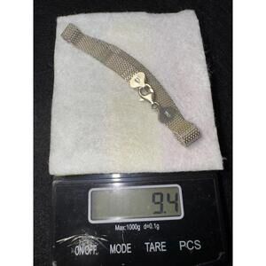 925 Sterling Silver 7 “ Mesh Bracelet Made In Italy